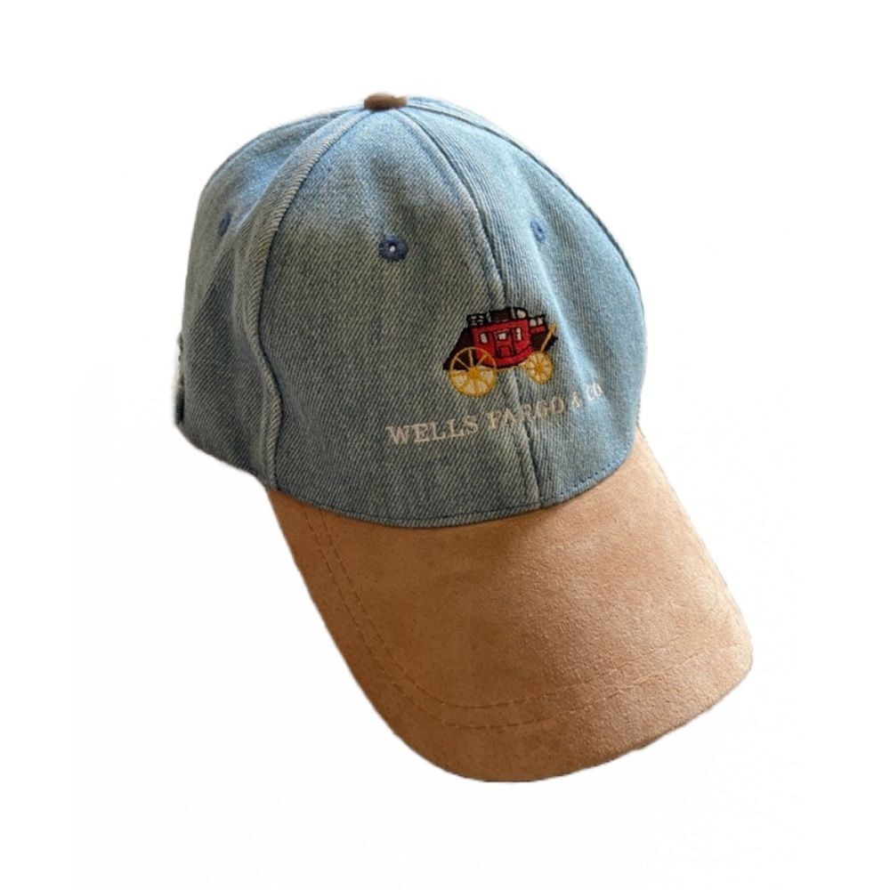 VINTAGE WELLS FARGO CO. BALL SPORTCAP HAT RARE